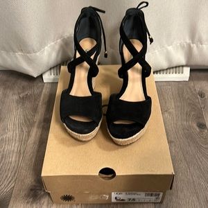 Black UGG Wedges